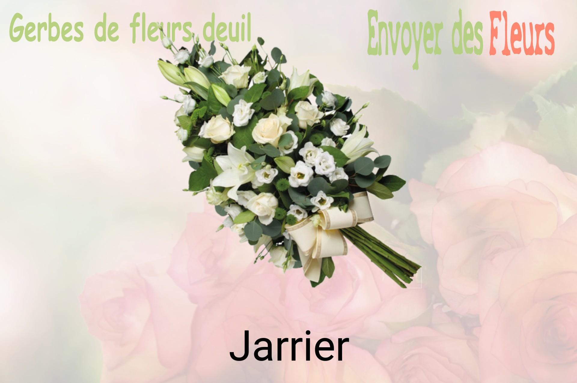 Gerbe de fleurs de deuil livrée à Jarrier